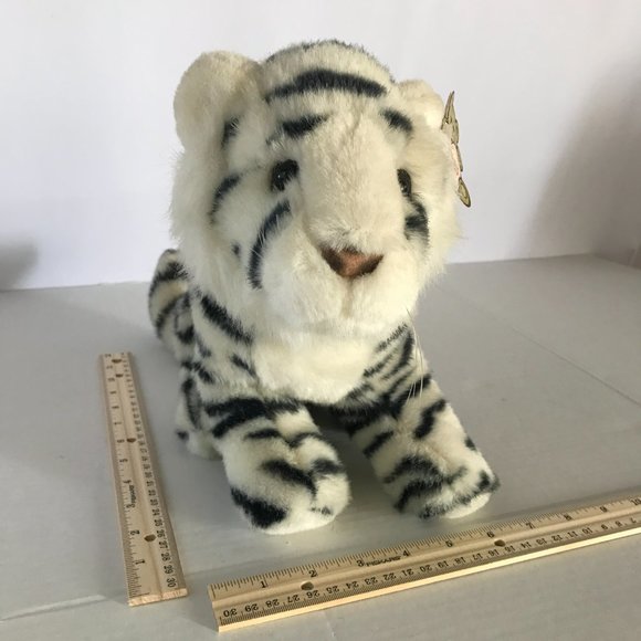 NWT 1991 Vintage Gund Stuffed White Tiger Cub Kipling Plush Toy Classic - Picture 8 of 12